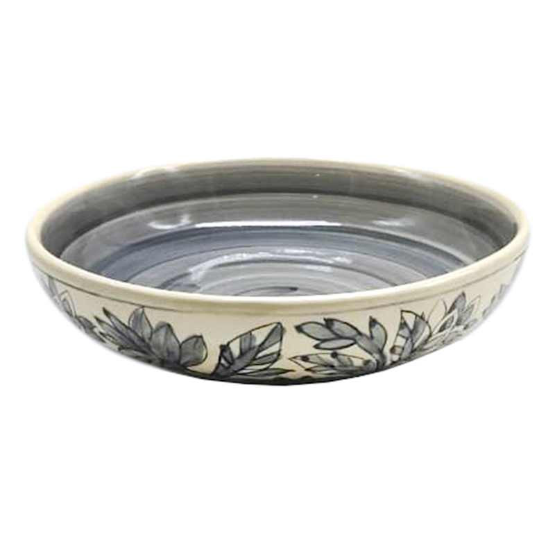 Blue Hand Painted Bowl, 11x3 | At Home