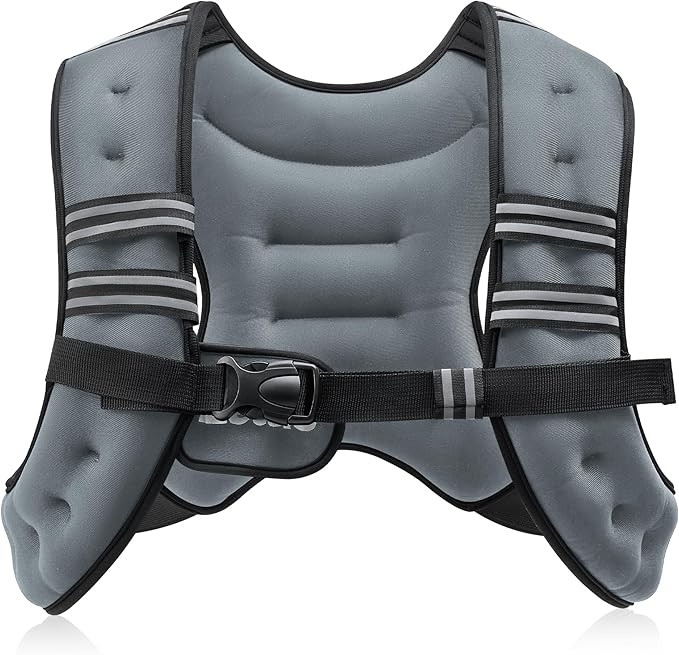 ZELUS Weighted Vest, 6lb/8lb/12lb/16lb/20lb/25lb/30lb Weight Vest with Reflective Stripe for Work... | Amazon (US)