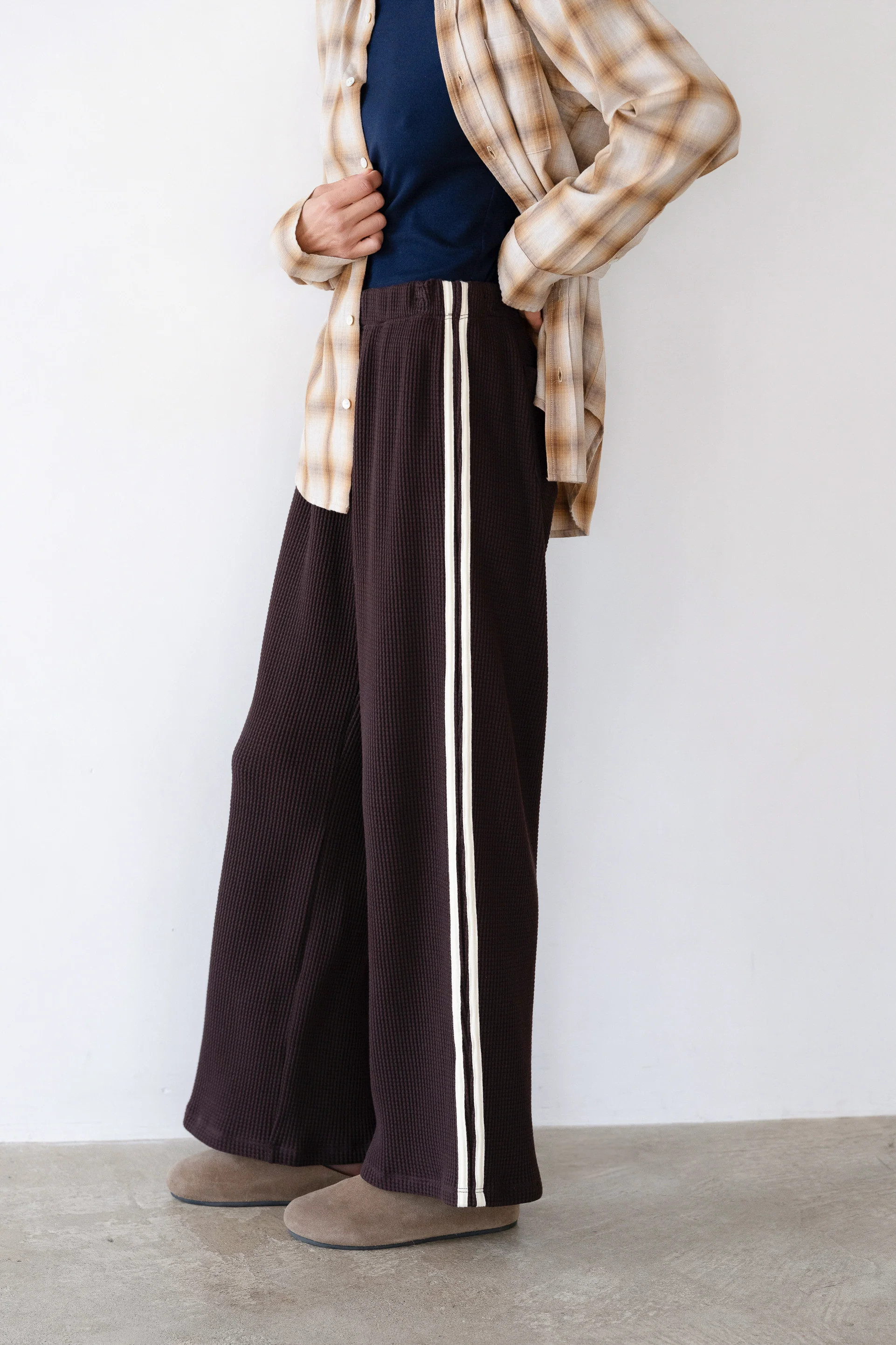 The Thermal Crop Stripe Pant | DONNI.