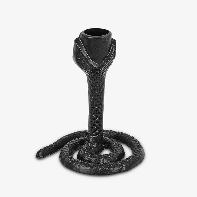 Luminara Black Wrought Iron Snake Taper Holder for Luminara Flameless Moving Flame Tapers - 4.25"... | Amazon (US)