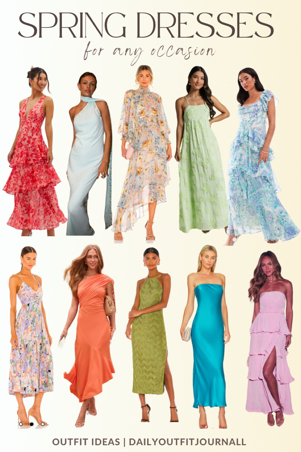 Spring Dresses You’ll Love! 🌸✨

Spring is here, and that means it’s time to refresh your wardrobe with stunning dresses for every occasion! Whether you’re searching for the perfect wedding guest dress, a chic resort wear look for vacation, or a flirty date night outfit, these trending styles have you covered. From flowy florals to bold, statement-making colors, these must-have dresses will keep you looking effortlessly elegant all season long.

First blue dress on the top left is by YELLOW THE LABEL: “Hendricks” teal dress (sold out) | $148

Blue ruffle dress on the top right/end: ASOS DESIGN tiered blue maxi dress with drop waist, ruffles and floral print (sold out) | REFERENCE # 134900011

#SpringFashion #WeddingGuestDresses #ResortWear #DateNightOutfit #SpringStyle #LTKStylist #LTKSpringFashion #DressesOfTheSeason#LTKSpring

#LTKWedding #LTKSeasonal