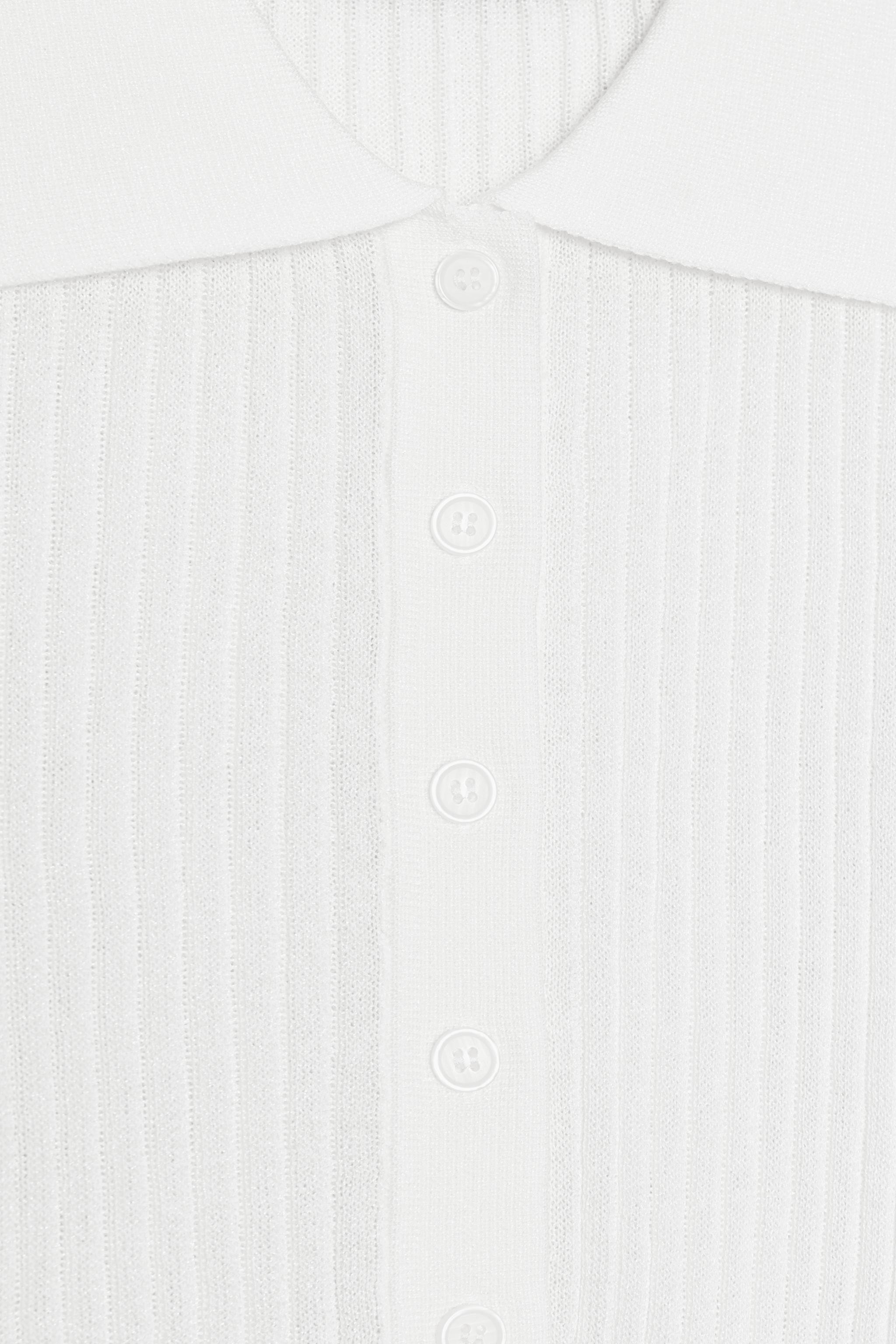 SEMI-SHEER KNIT POLO | Zara US