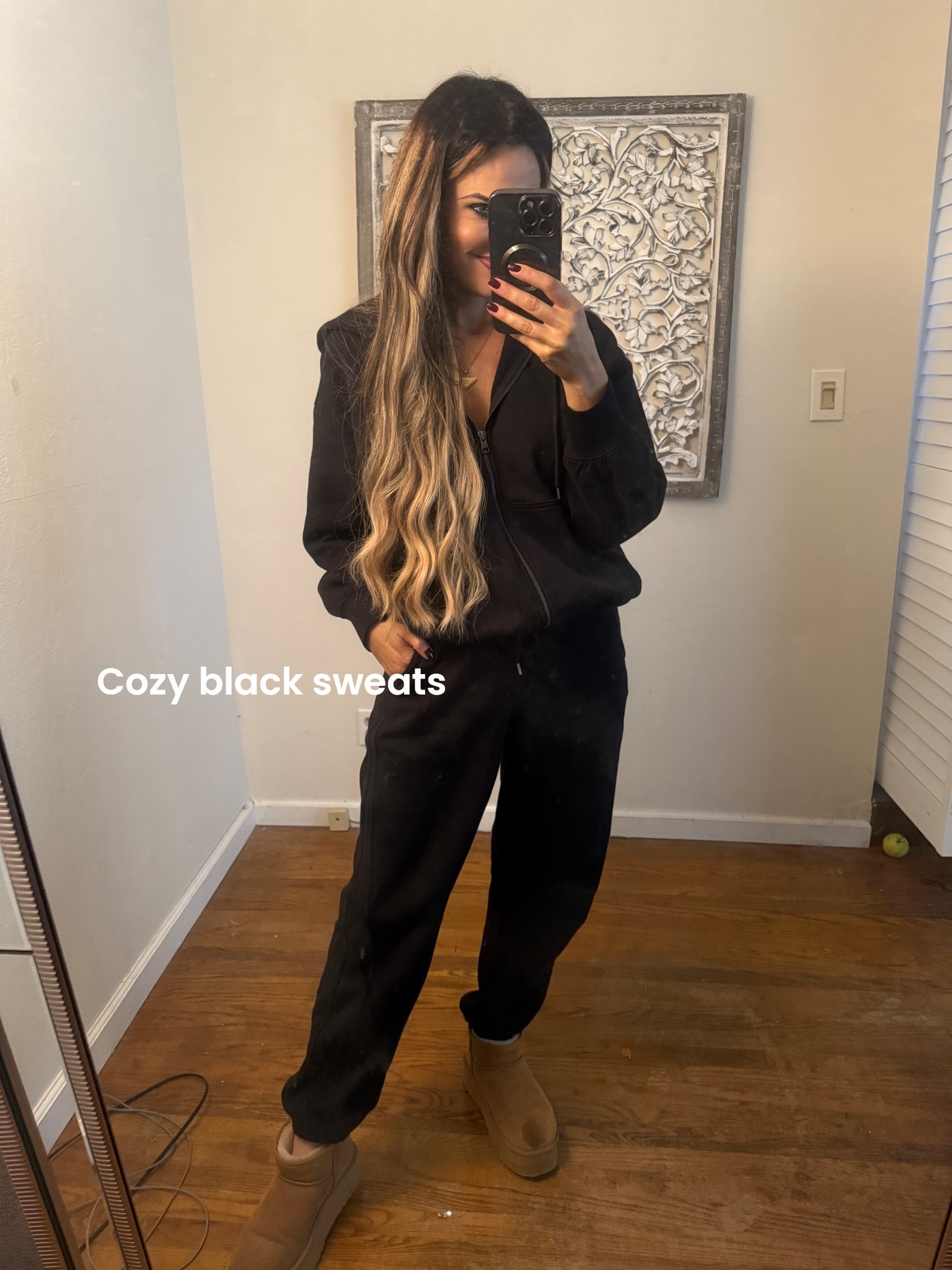 Love this black zip hoodie and joggers! So soft and comfortable! Wearing an xs

#LTKFindsUnder100 #LTKActive #LTKTravel
