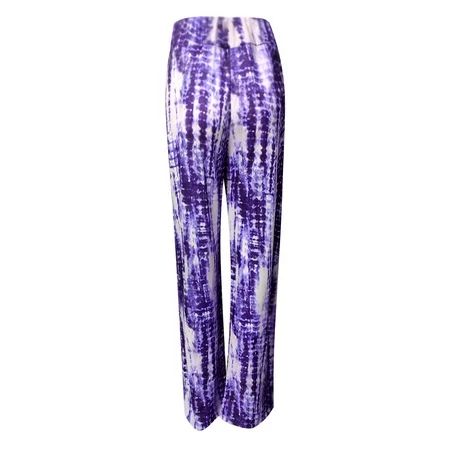 KaLI_store Flowy Pants Womens Wide Leg Capri Pants Cross Stretch Flare Capris with Pockets High Wais | Walmart (US)