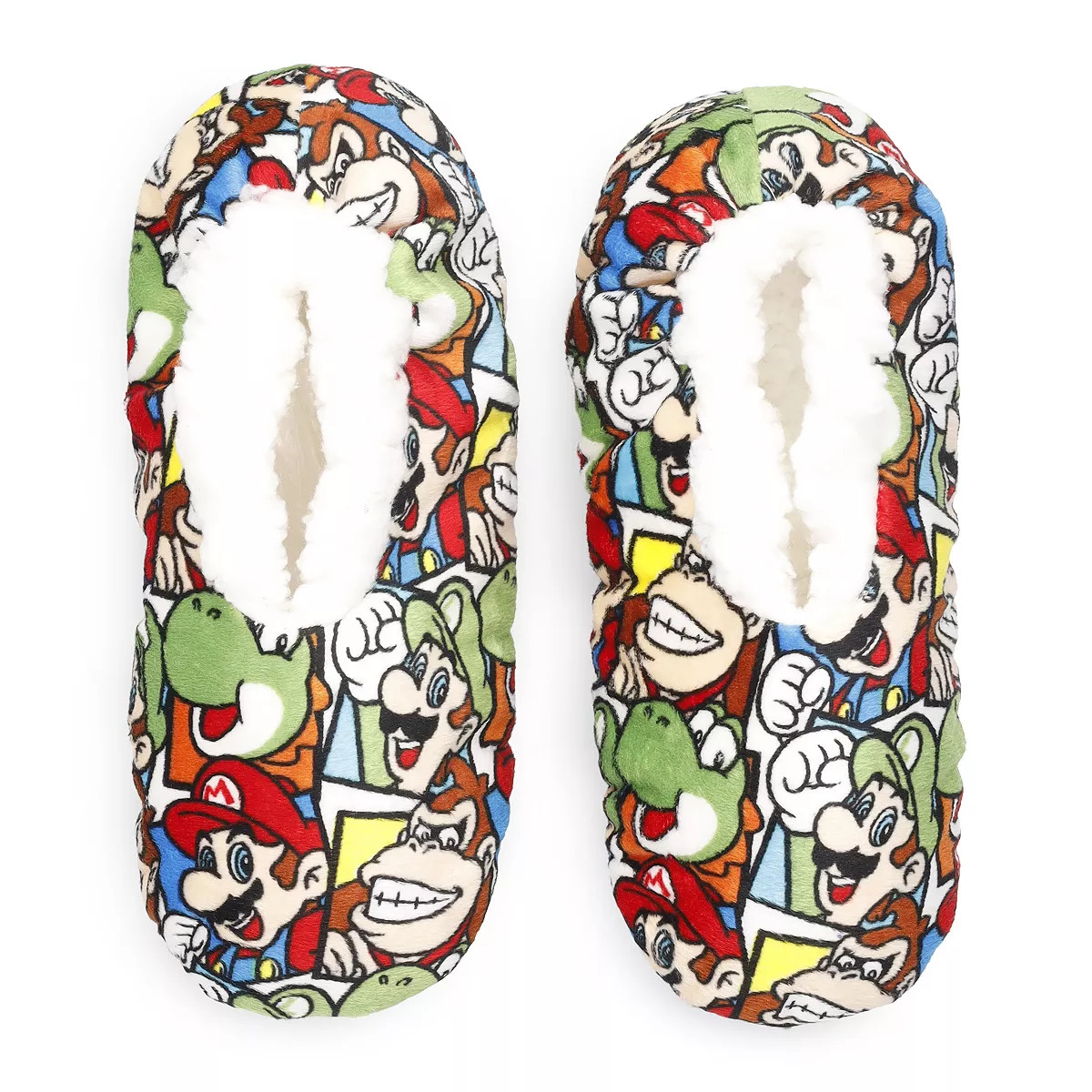 Boys Nintendo Super Mario Fuzzy Babba Slipper Socks | Kohl's