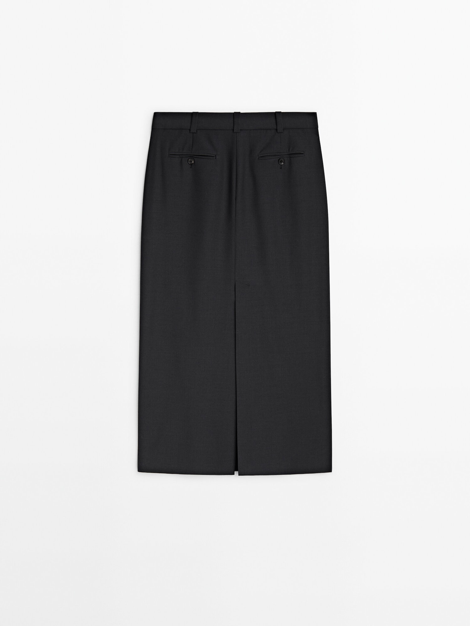 Tailored midi skirt | Massimo Dutti US