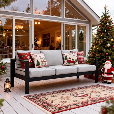 Brandtley Aluminum Patio Sofa | Wayfair North America
