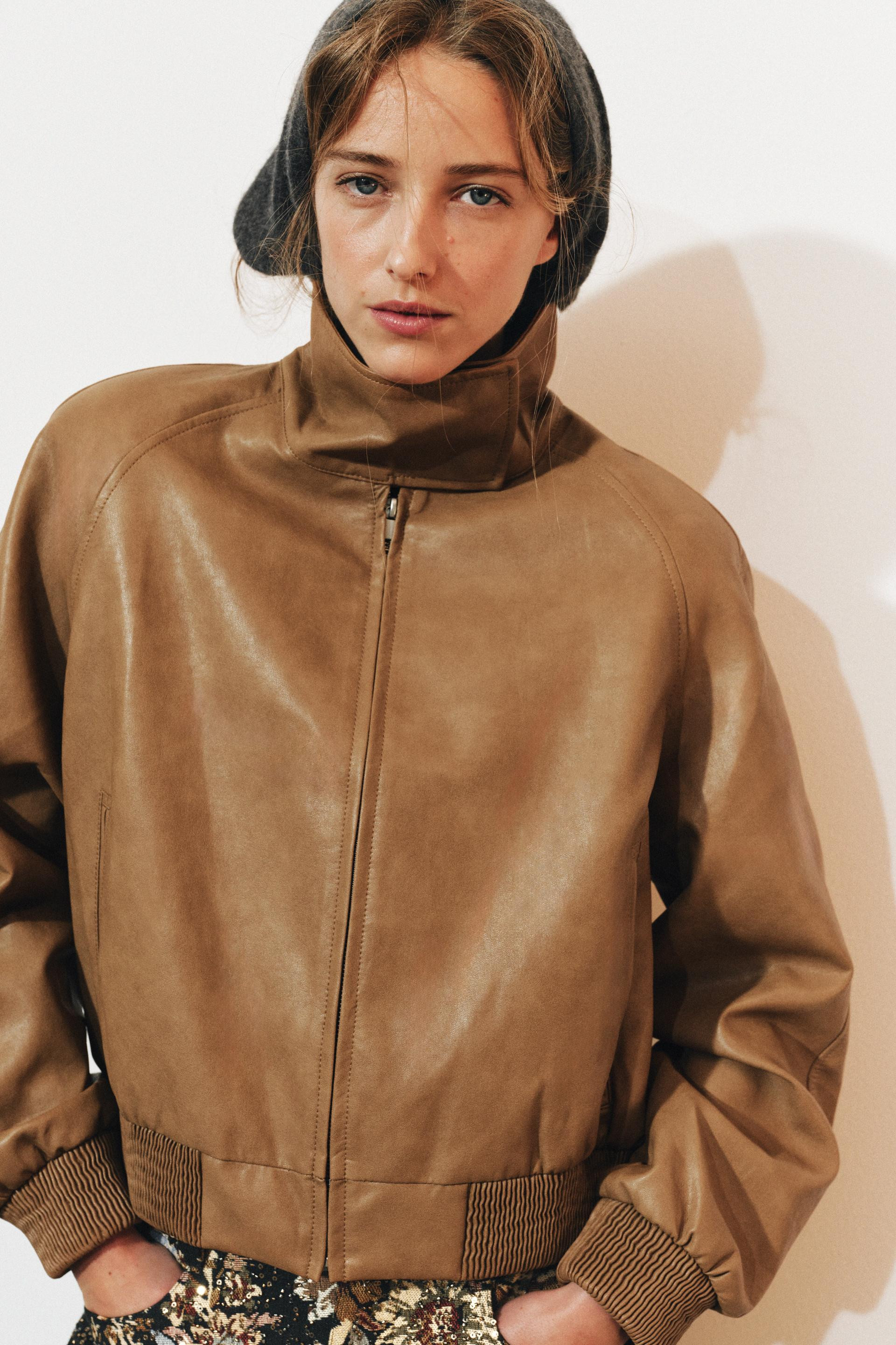 Zara - Zw Collection Faux Shearling Double-Faced Jacket - Women - Mid-Camel - Women | Zara US