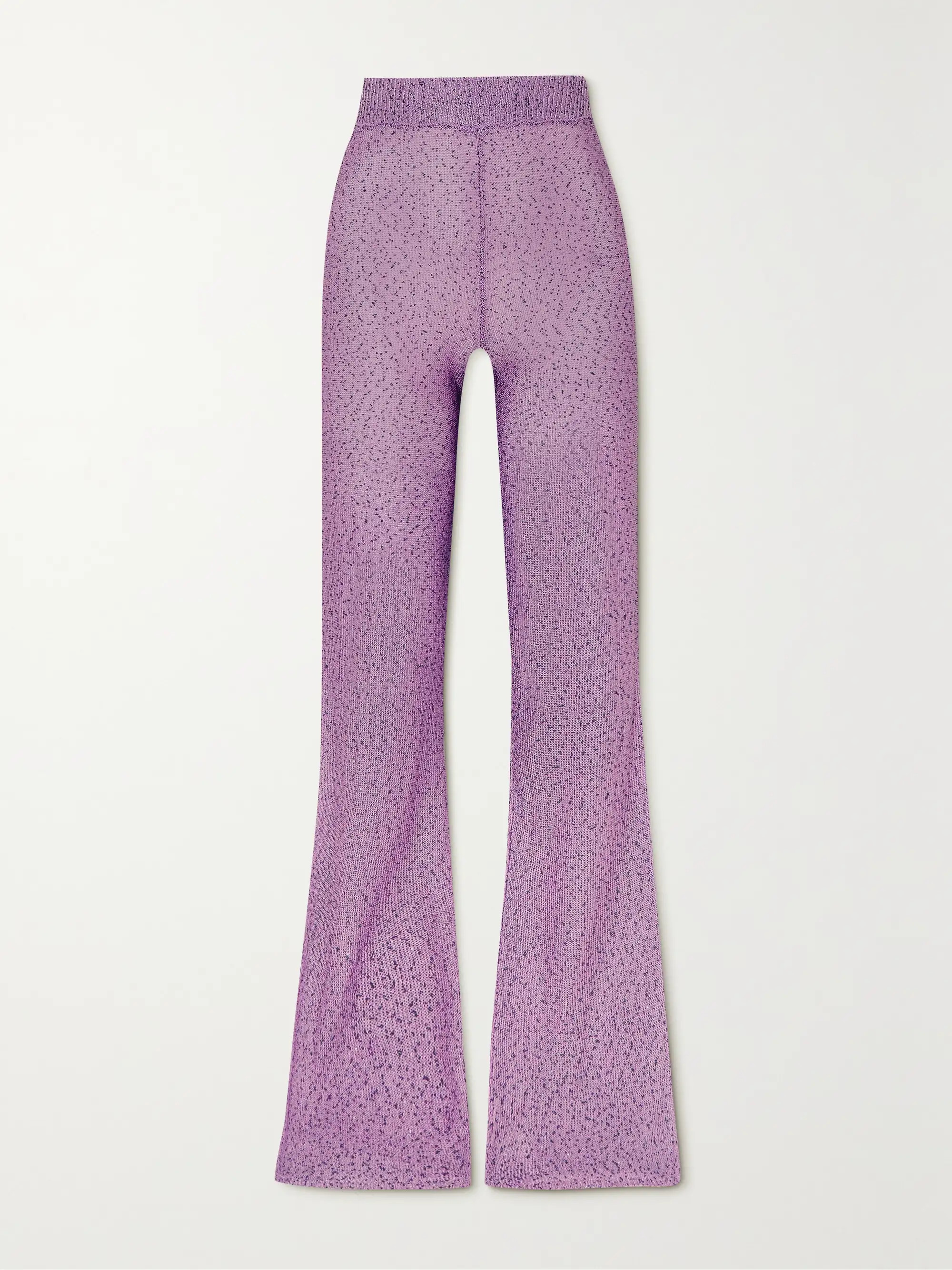 Jana sequined open-knit flared pants | NET-A-PORTER (US)