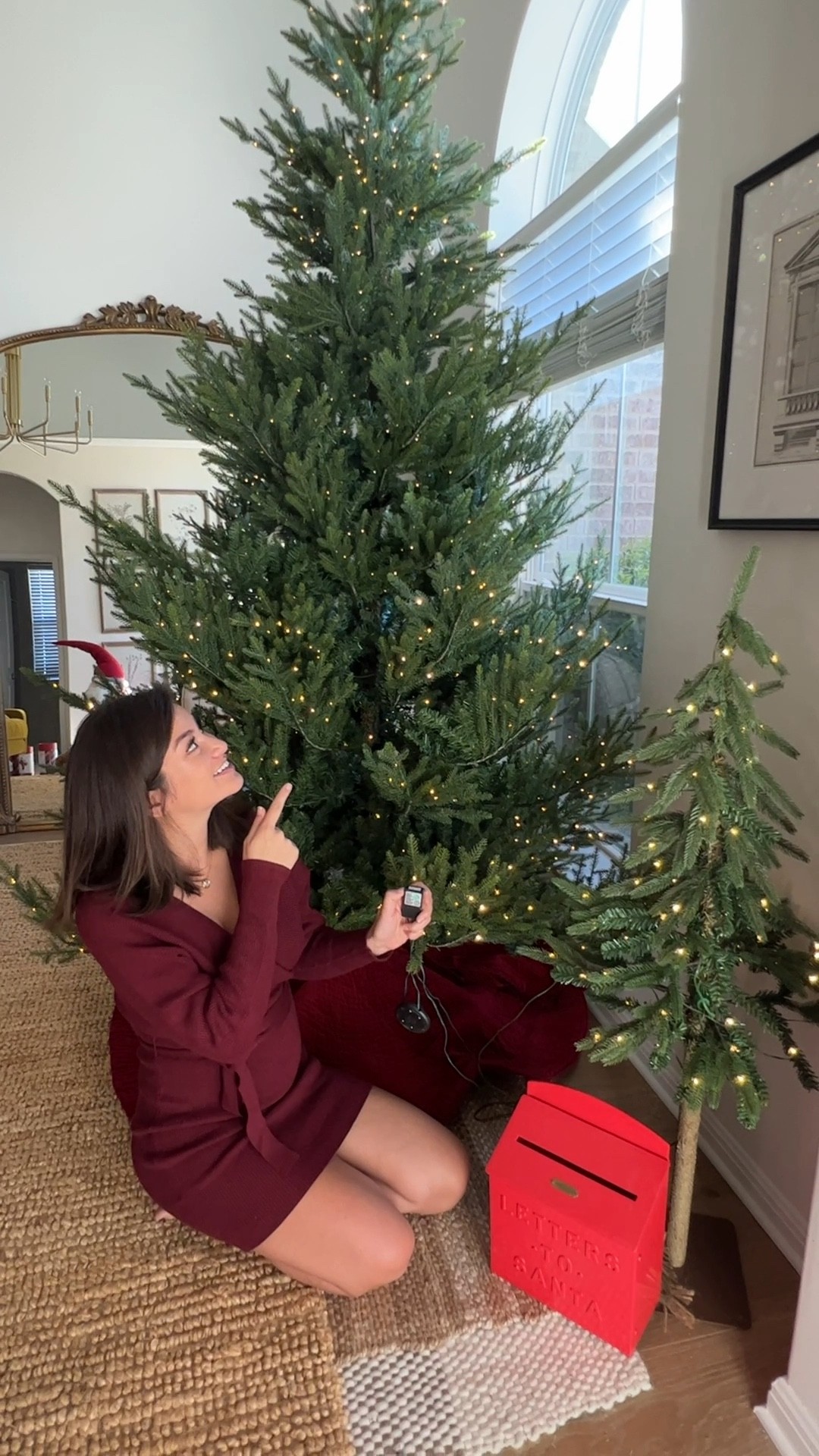 McGee and co Norway 9' Faux Spruce Christmas Tree - it has 9 light settings & we love how real ours looks! 

#LTKhome #LTKSeasonal #LTKHoliday