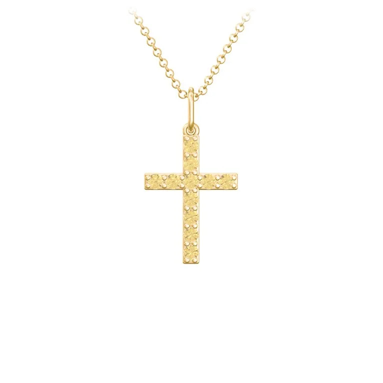 Small Gemstone Cross Pendant | Jewlr