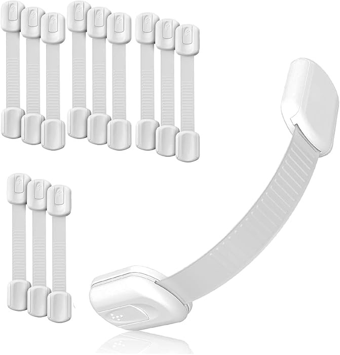 3M Adhesive Child Safety Strap Locks by Baby Proof Me, Baby Latches for Cabinets, Dishwashers, Fr... | Amazon (US)