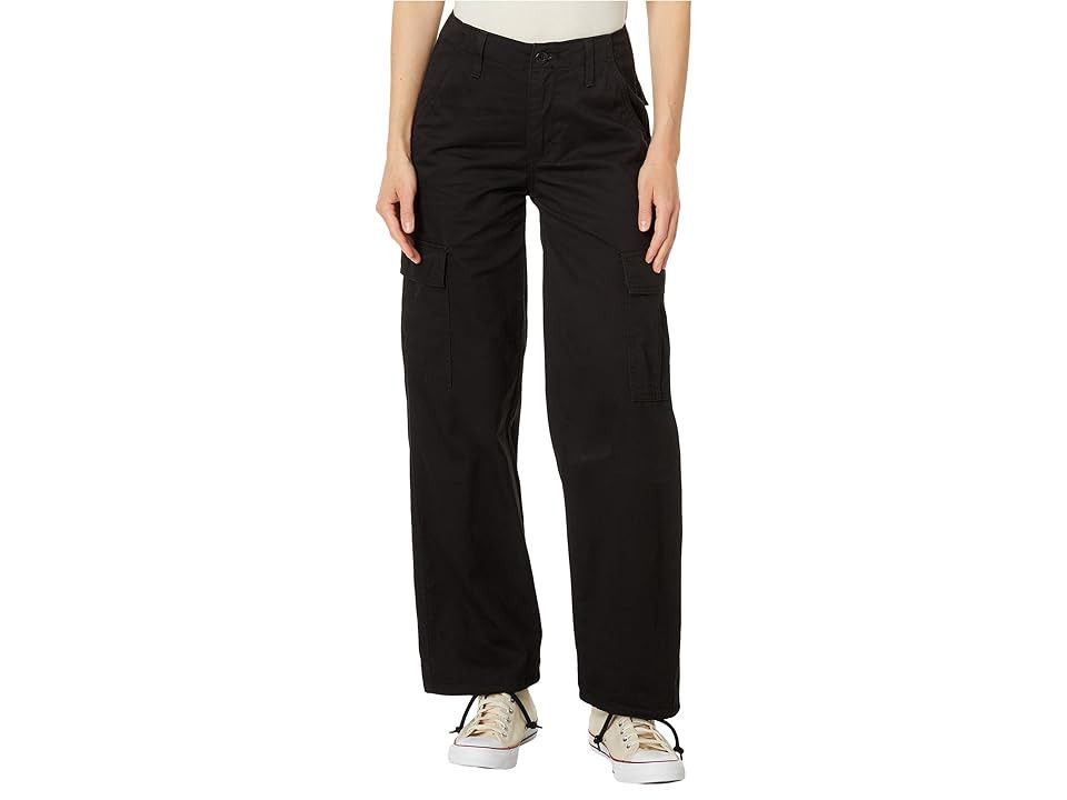 Levi's(r) Womens 94 Baggy Cargo Women's Jeans Meteorite : 29 30, Cotton | Zappos