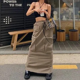 Maxi Cargo Skirt | YesStyle Global