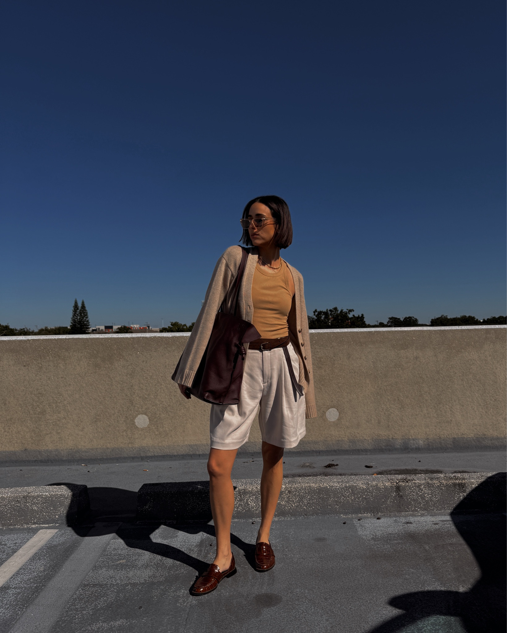 🍂Autumn Tones 

Loving these Bermuda shorts that come in a petite version- the proportions work perfect on my frame (I’m 5’3”) without overwhelming. 

For colder weather, you can switch out the loafers for knee boots which is a really fun play on proportions while also adding additional leg coverage. 

Rich toned accessories like burgundy and brown give all outfits a more autumnal vibe- an easy way to bring your staple pieces through Fall! 

🛍️🔗 in stories (saved to Oct OOTD highlight) 



#nakedcashmere #cardigan #cashmere #cashmerecardigan #loewe #loewebag #flamencobag #loafers #fredasalvador #bermudashorts #falloutfitinspo #neutralstyle #dailyoutfitinspo #momstyle #petitefashion #minimaloutfitinspiration #everydayoutfitideas #fallfashiontrends #falloutfitideas #casualoutfitsdaily #effortlesschic #therowstyle #toteme #anthropologie 

fall outfit trends, luxury style, casual style, mom style, minimal neutral outfit ideas, casual outfit Inspo, daily outfits, everyday style, mom style, mom fashion, the row style, relaxed style, effortless chic outfit, loewe flamenco tote, petite fashion influencer, neutral outfits, styling tips, relaxed style 

#LTKstyletip #LTKSeasonal #LTKfindsunder100