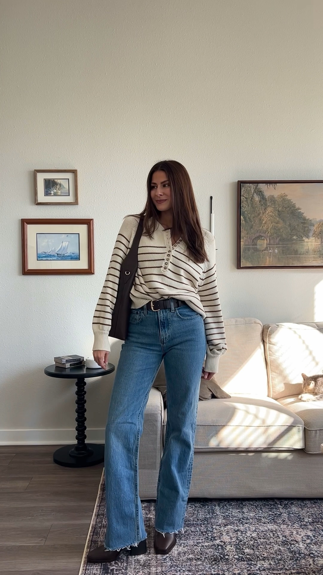 Thanksgiving outfit idea🤎
Sweater is sezane but I also linked an Amazon version! Size small.
Jeans TTS 25

#LTKSeasonal #LTKFindsUnder100 #LTKStyleTip