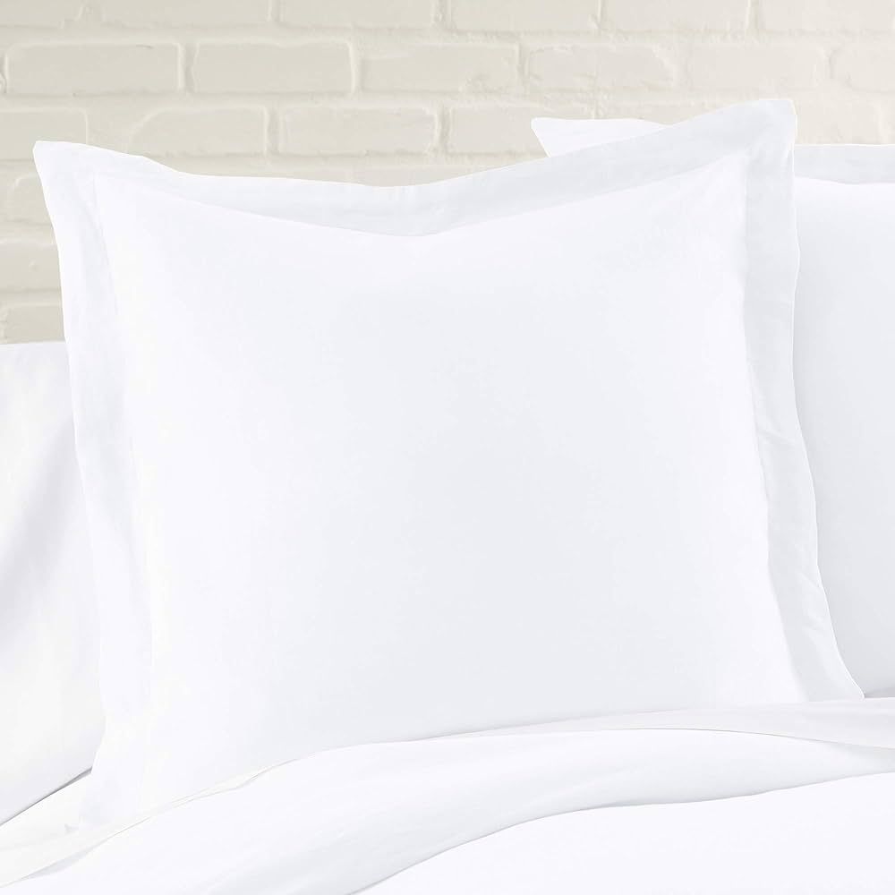 Levtex Home - 100% Linen - Euro Sham - Washed Linen in White - Sham Size (26 x 26in.) | Amazon (US)