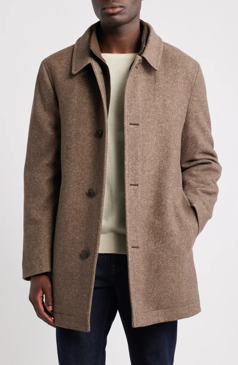 Hart Schaffner Marx Macbeth Wool Blend Single Breasted Coat | Nordstrom | Nordstrom