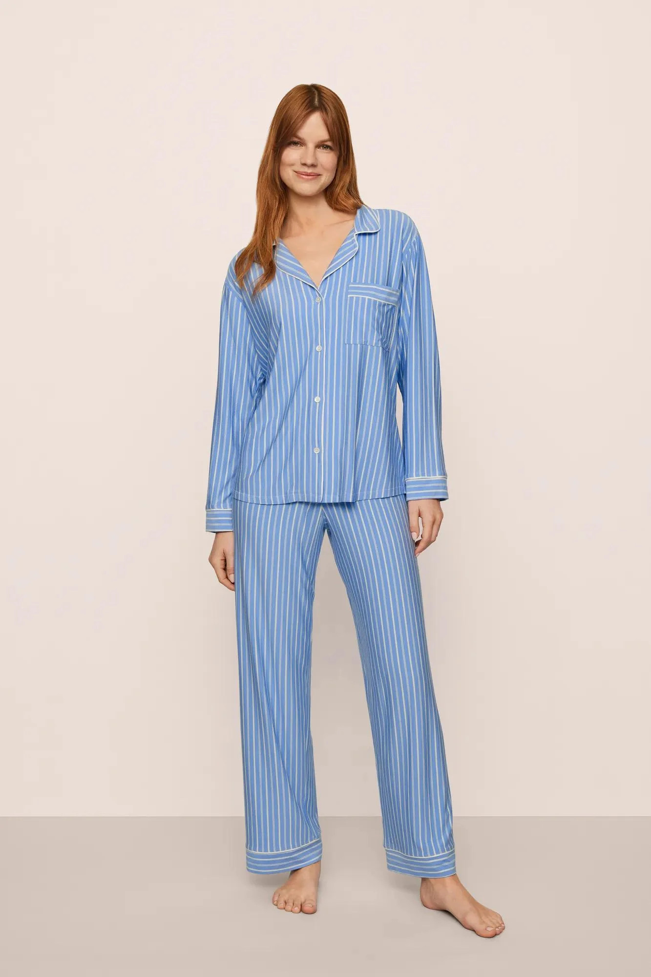 Gisele Printed TENCEL™ Modal Long PJ Set | Eberjey
