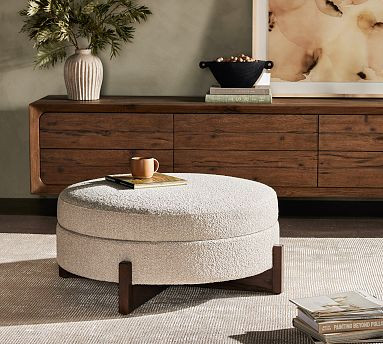 Ames Storage Ottoman | Pottery Barn (US)
