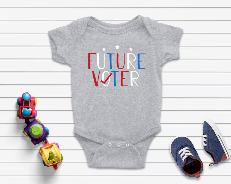 Future Voter Baby Bodysuit, Infant Bodysuit, Cute Political Election 2020 Democrat Republican Bab... | Etsy (US)