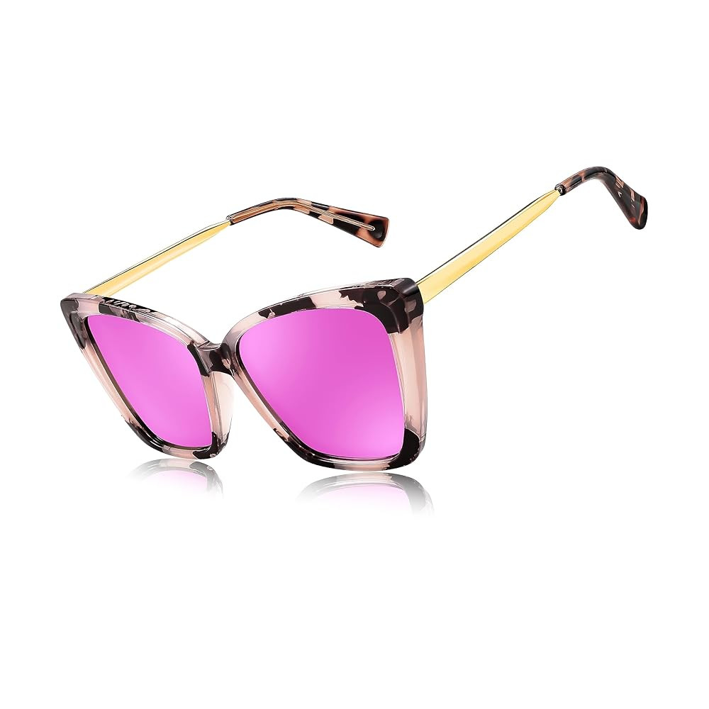 FEISEDY Trendy Polarized Women Sunglasses, Retro Womens Square Cat Eye Sun Glasses B4134 | Amazon (US)