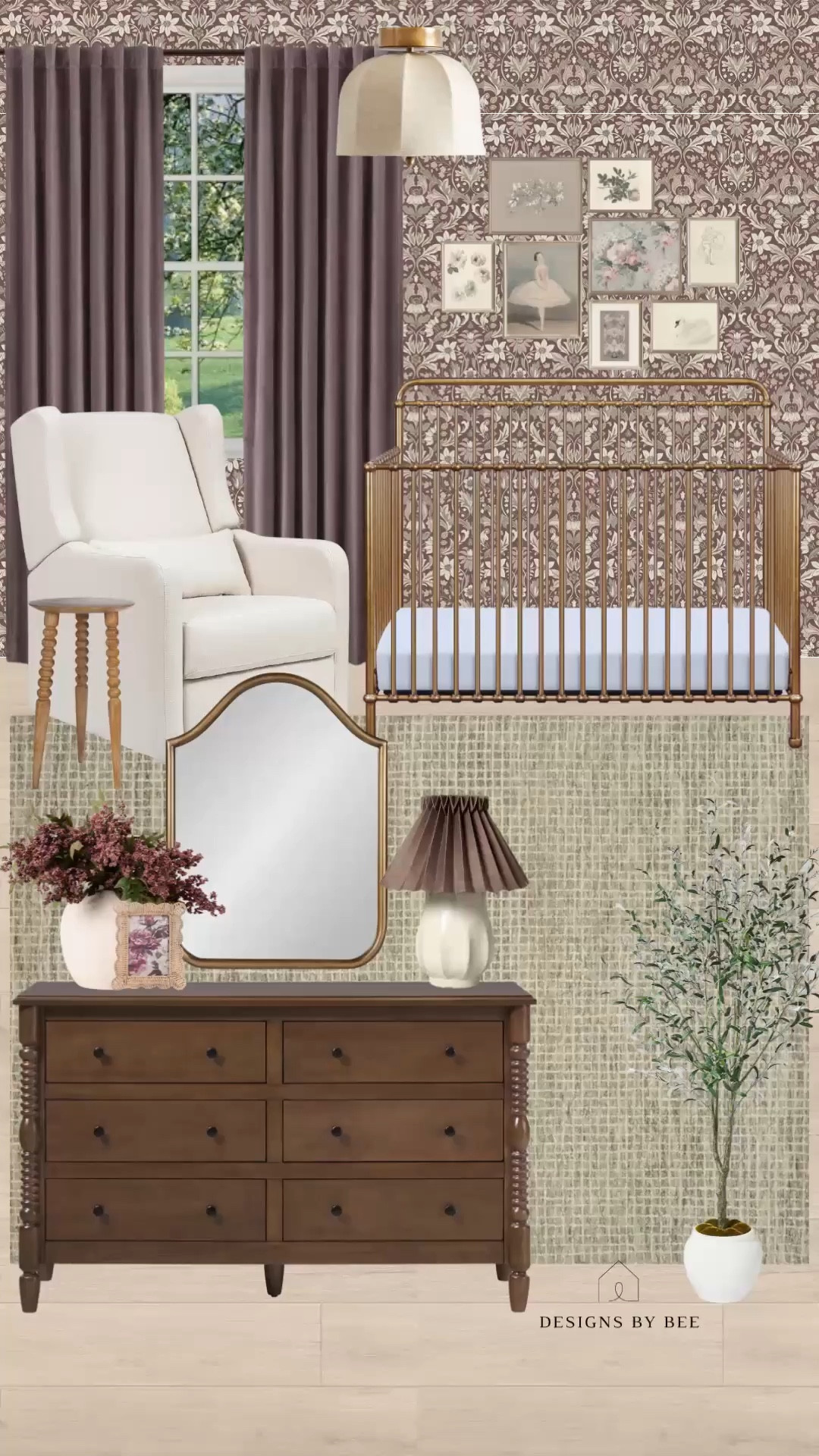 Purple vintage nursery for a baby girl! 

Baby girl, girl nursery, nursery for girl, vintage nursery, nursery decor, nursery art, wall decor for nursery, nursery glider, gold crib, nursery curtains, light wood dresser 


#LTKBump #LTKBaby #LTKHome