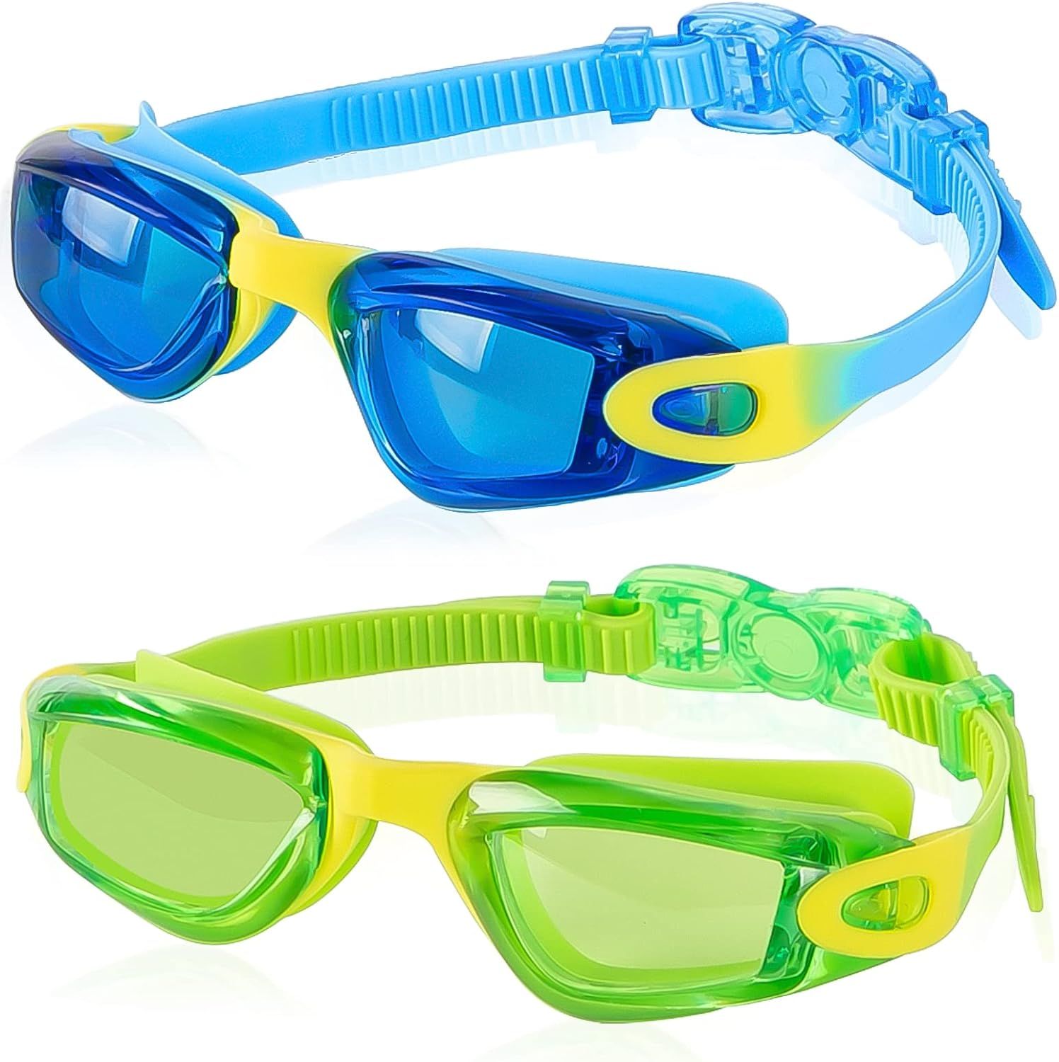 RIOROO Kids Swim Goggles, Pack of 2 Swimming Goggles for kids 3-14 Toddler Boys Girls Swimming Gl... | Amazon (US)