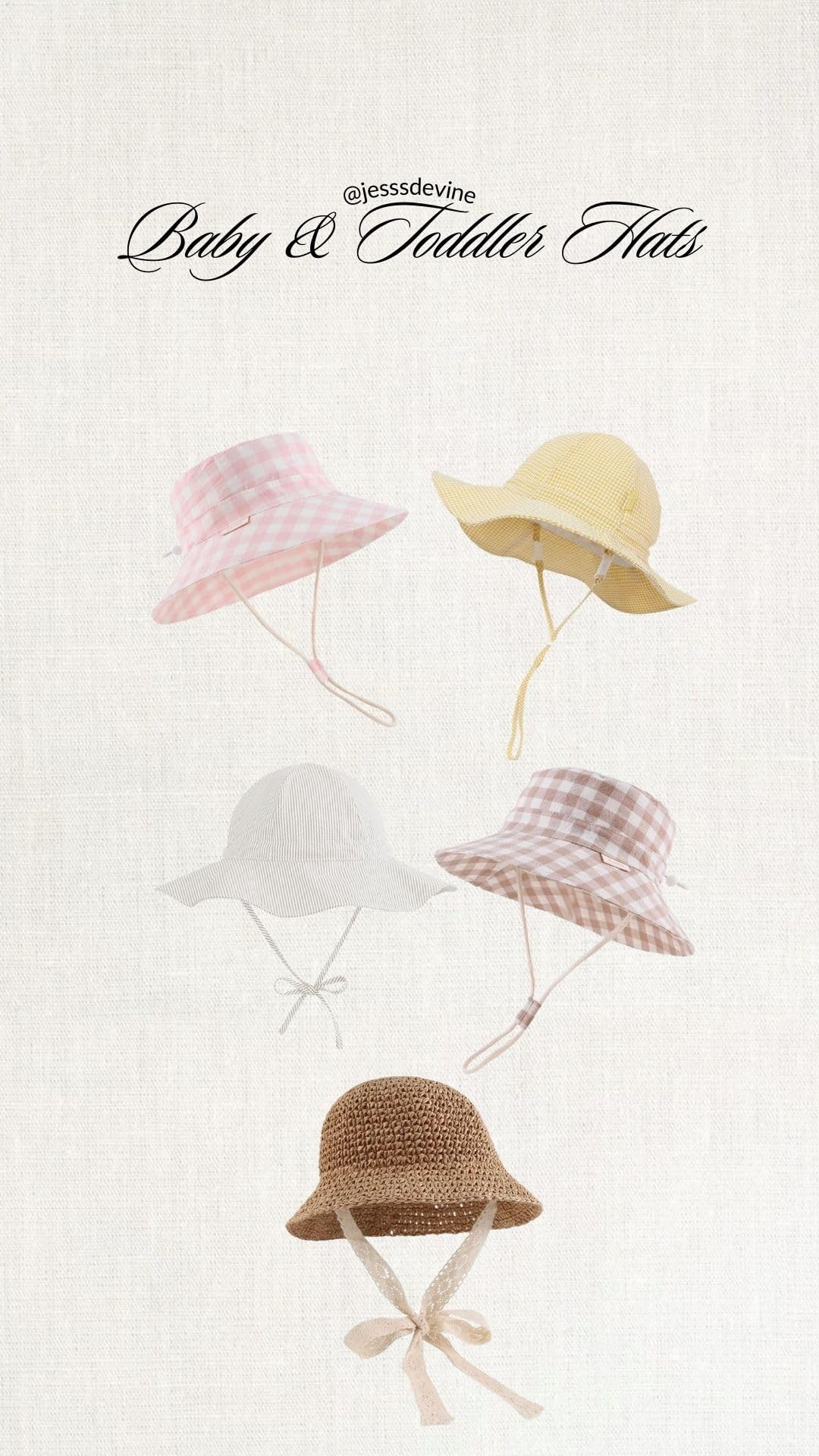 Baby Girl Sun Hat with UPF 50+ Outdoor Adjustable Beach Hat with Wide Brim Bucket Hats | Amazon (US)