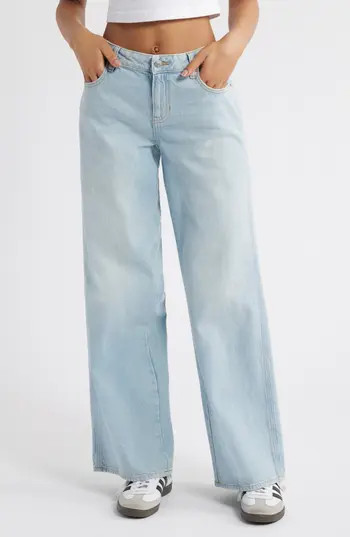 PacSun Casey Low Rise Baggy Jeans in Light Indigo at Nordstrom Rack, Size 27 | Nordstrom Rack