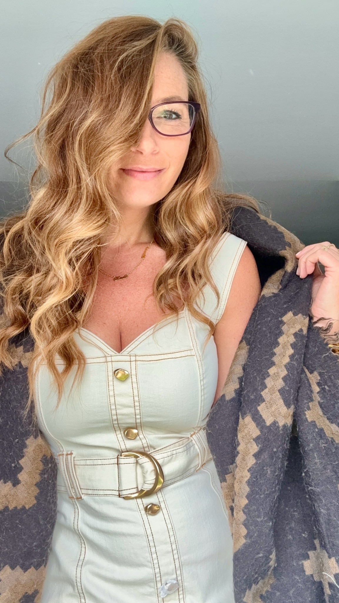 Love this ivory country denim dress with gold accents… I sized up

#LTKSeasonal #LTKWorkwear #LTKOver40