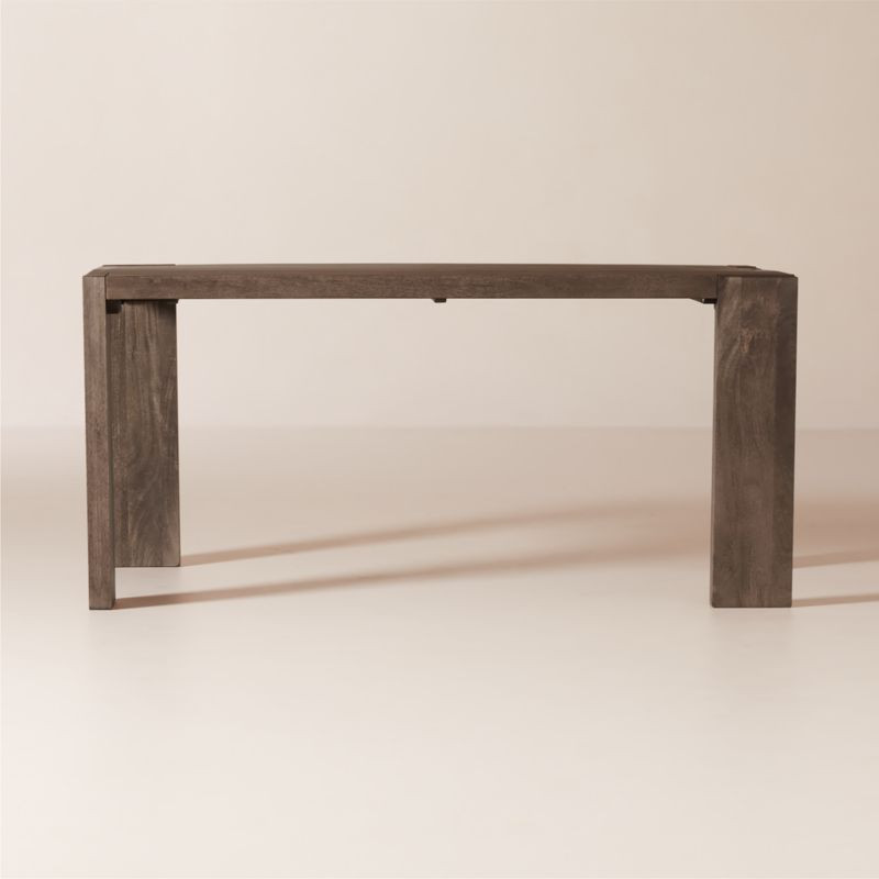 Blox 63" Rectangular Brown Wood Dining Table + Reviews | CB2 | CB2