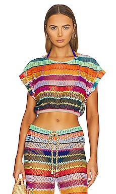 PQ Renee Crop Top in Calypso from Revolve.com | Revolve Clothing (Global)
