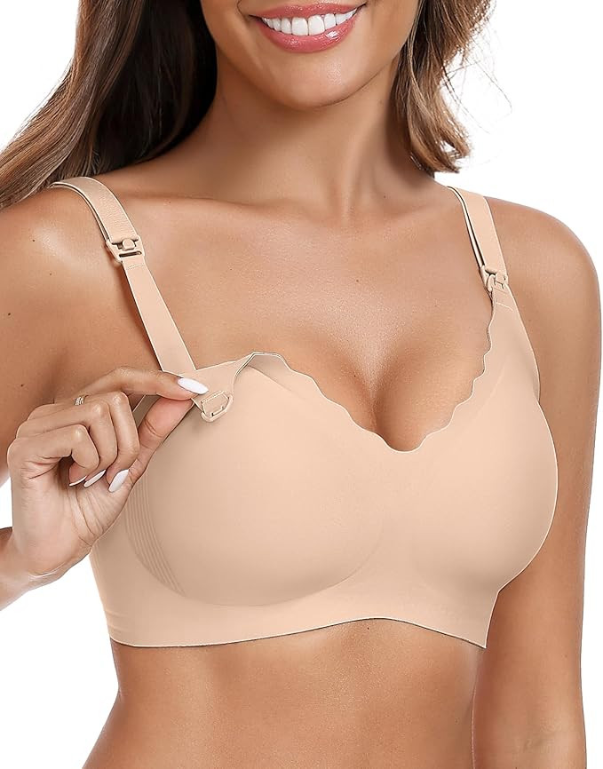 Vertvie Seamless Nursing Bras for Breastfeeding Wireless Support Maternity Bra Comfort Pregnancy ... | Amazon (US)