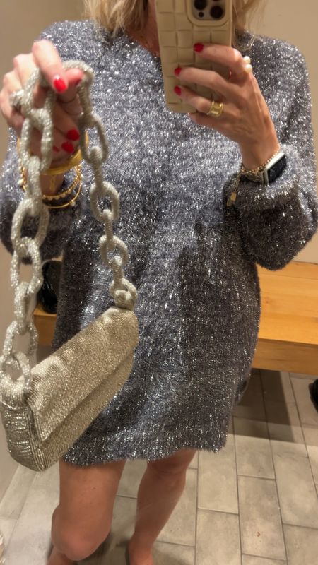 Anthropology SALE
In LTK App sale
30% off clothing and accessories 
Plus extra 40% off sale

Anthro eyelash knit mini dress 
TTS

Silver chain bag 


#LTKHoliday #LTKsalealert #LTKCyberWeek