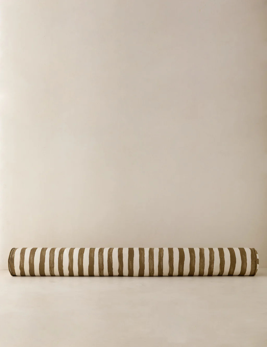 Painterly Stripe Linen Long Bolster Pillow | Lulu and Georgia 