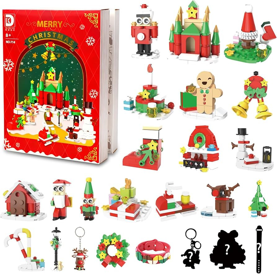 2025 Advent Calendar Building Set, Christmas Buiding Blocks for Kids, 24 Days Countdown Buiding S... | Amazon (US)