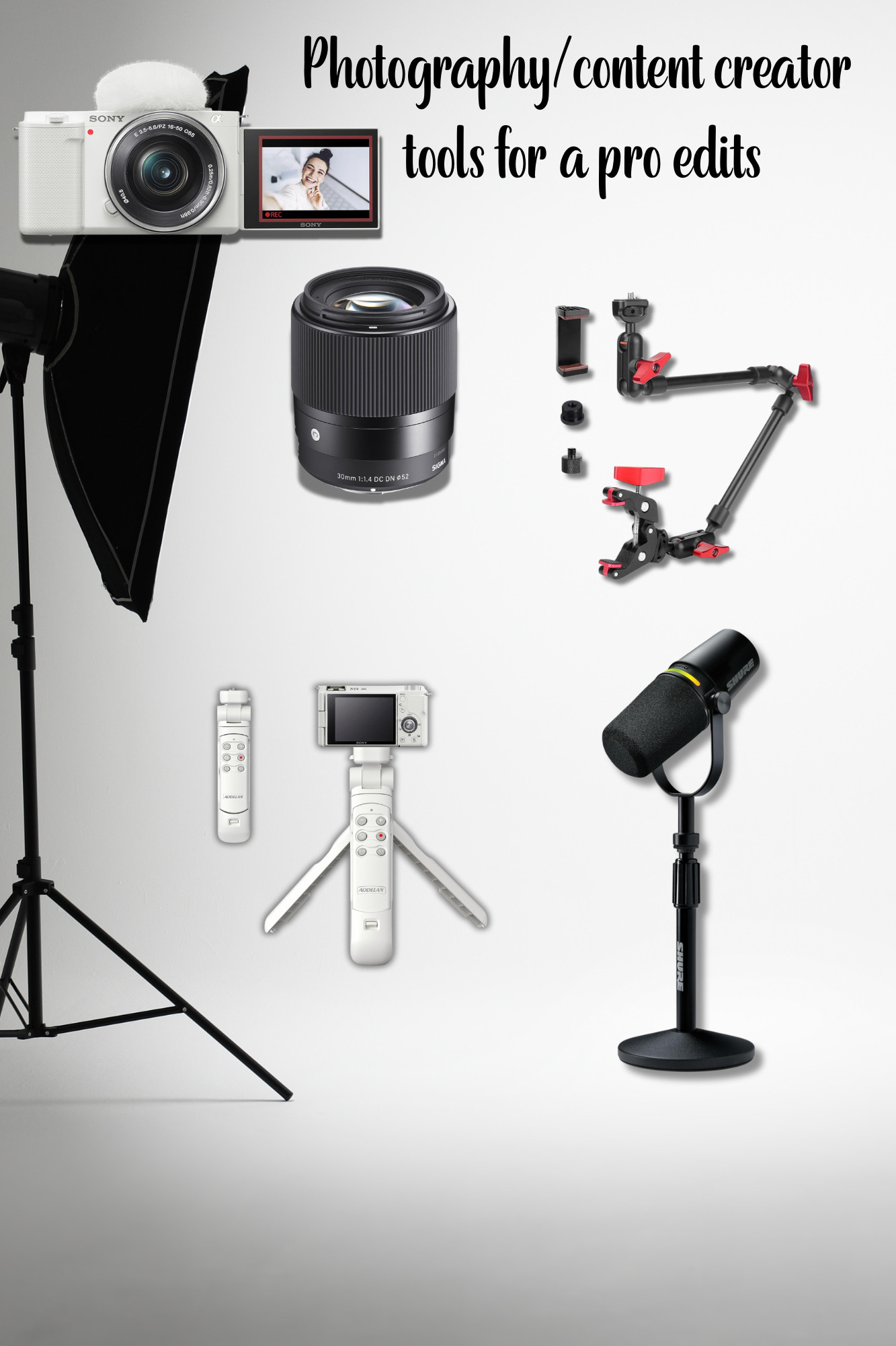 Tools I use to get the best quality content and photos! Invest once...#photography #contentcreator 

 #LTKGiftGuide #LTKU #LTKItBag