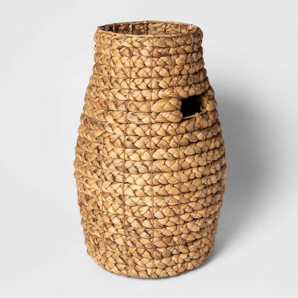 20""x13.3"" Decorative Braided Tall Basket Natural - Threshold | Target
