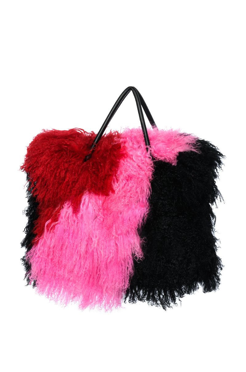 REAL MONGOLIAN FUR TOTE | AKIRA