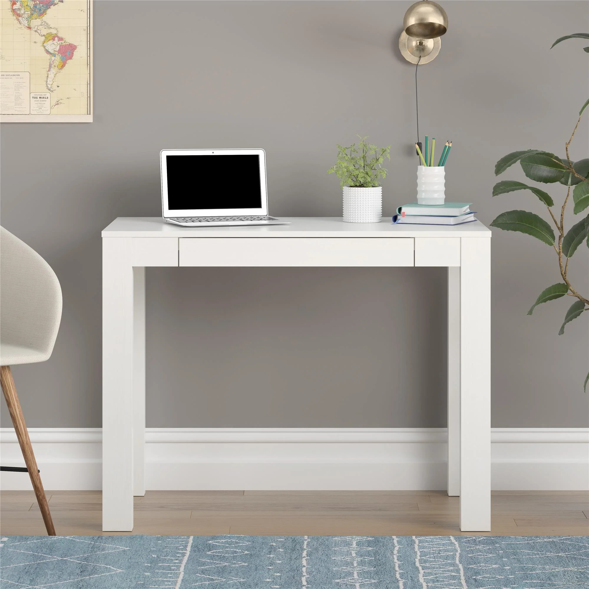 Mainstays Parsons Desk, White | Walmart (US)