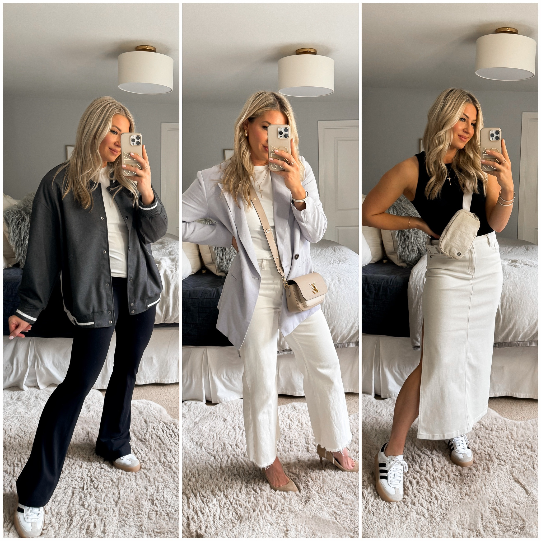 Cute spring outfits from Vici 
Adidas Samba 
Oversized blazer
Varsity jacket 
Maxi skirt 
Target tank 
Flare leggings 

#LTKover40 #LTKsalealert #LTKfindsunder50