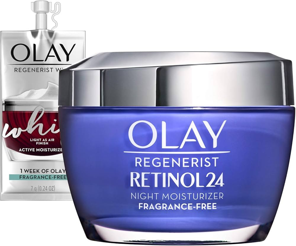 Olay Regenerist Retinol Moisturizer, Retinol 24 Night Face Cream with Niacinamide, Anti-Wrinkle F... | Amazon (US)
