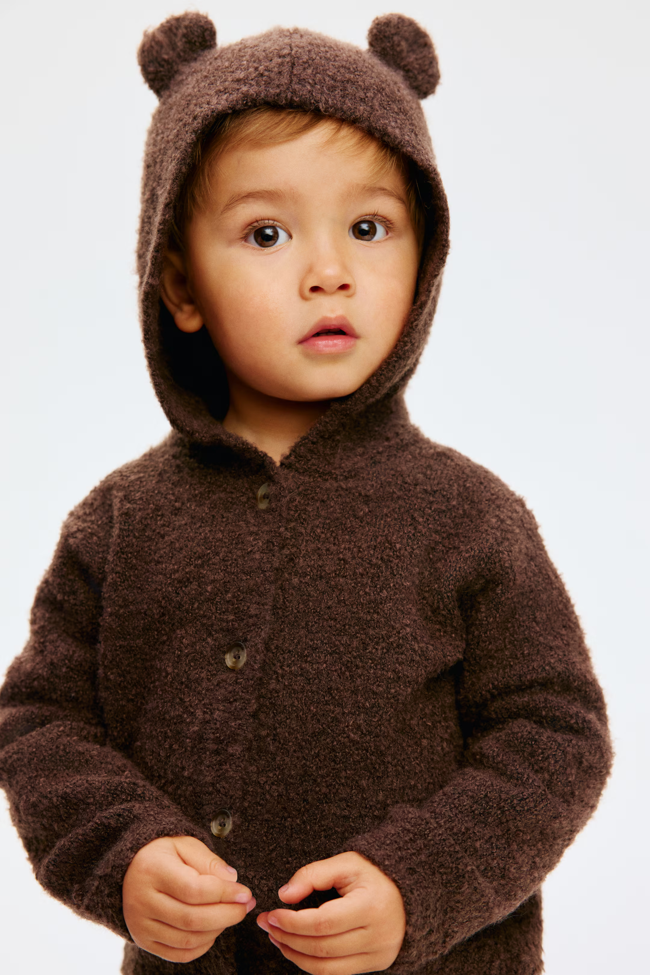 Hooded Bouclé-Knit Cardigan | H&M (US + CA)