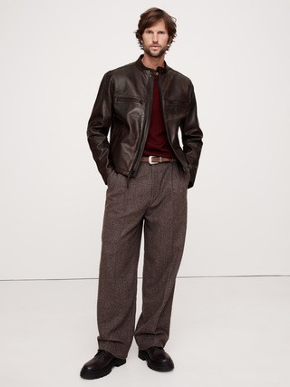 Leather Biker Jacket | Banana Republic (US)