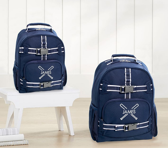 Mackenzie Navy Solid Backpacks | Pottery Barn Kids