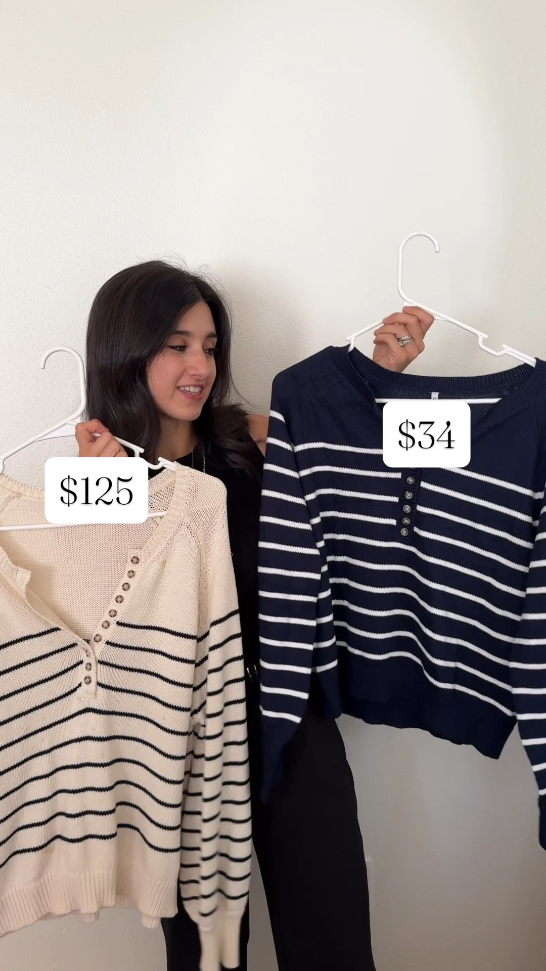 Sezane vs Amazon! 

Overall- sezane quality is BETTER. thicker, beautiful drape, the knitting pattern is gorgeous. Worth the investment if this is something you plan to wear often. Downside: not as petite friendly if you’re short like me. 

Amazon version: not a fan of the acrylic in the fabrication. But, I love how it’s more petite friendly, has basic knitting pattern. 
Overall, a nice budget friendly option if you like the style! Both versions come in lots of color ways  

#LTKFindsUnder50 #LTKPetite #LTKFindsUnder100