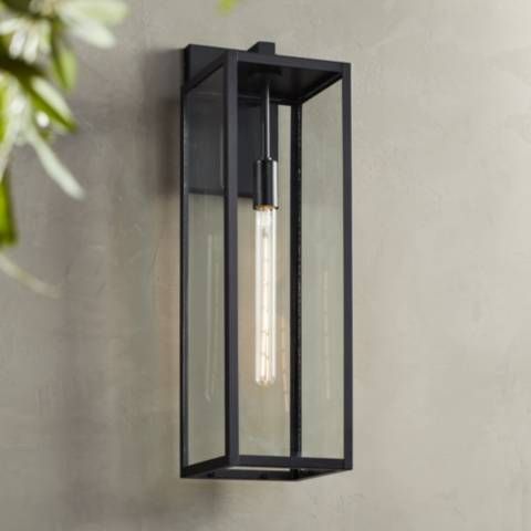 Titan 27" High Mystic Black Outdoor Wall Light | Lamps Plus