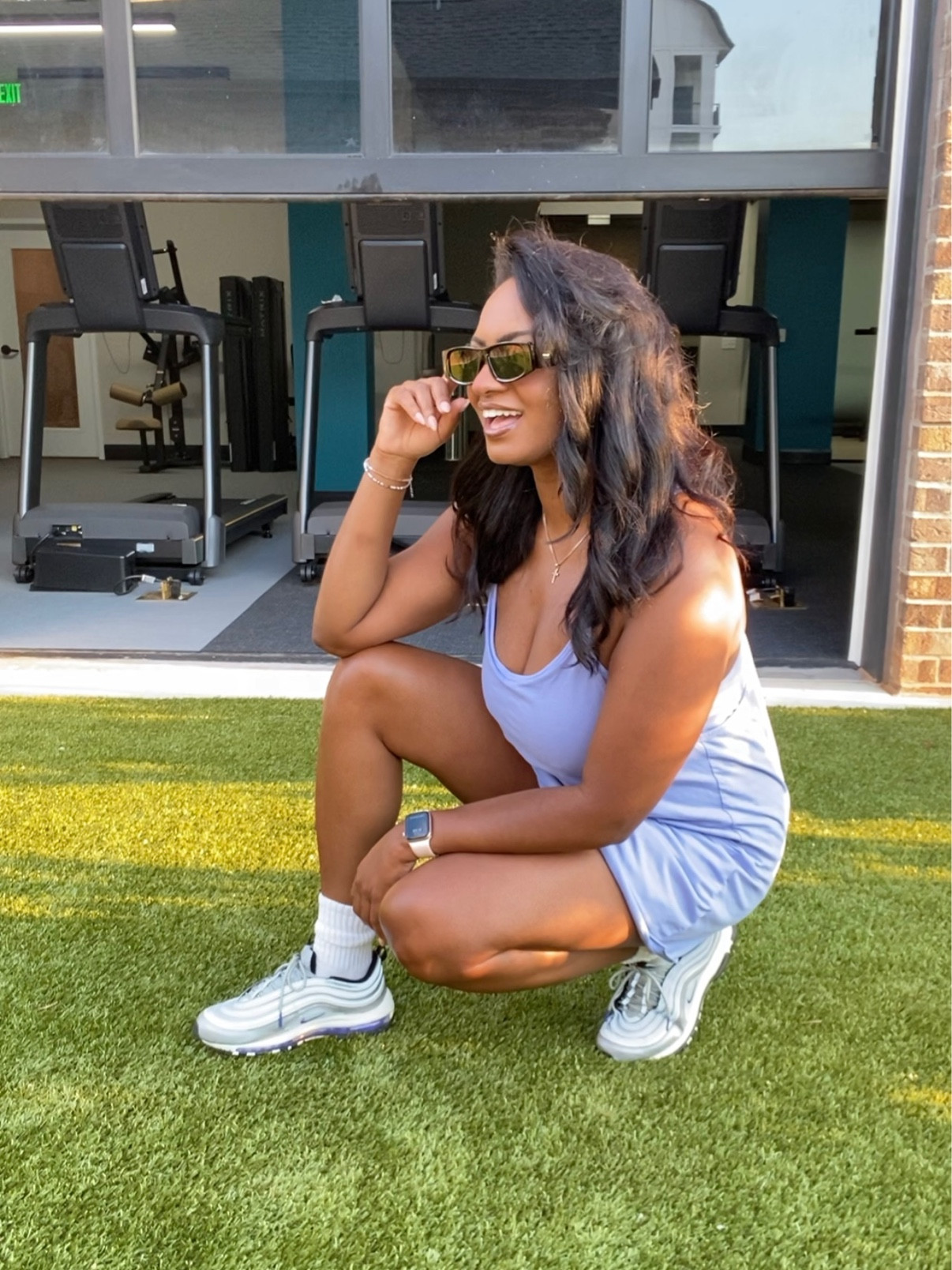 Free People Hot Shot Mini Dress (L), Silver Air Max ‘97’s (9), Sunglasses 

#LTKstyletip #LTKshoecrush #LTKFind