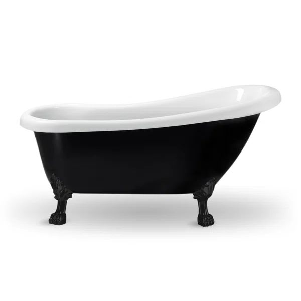 61'' x 27.6'' Freestanding Soaking Acrylic Bathtub | Wayfair North America